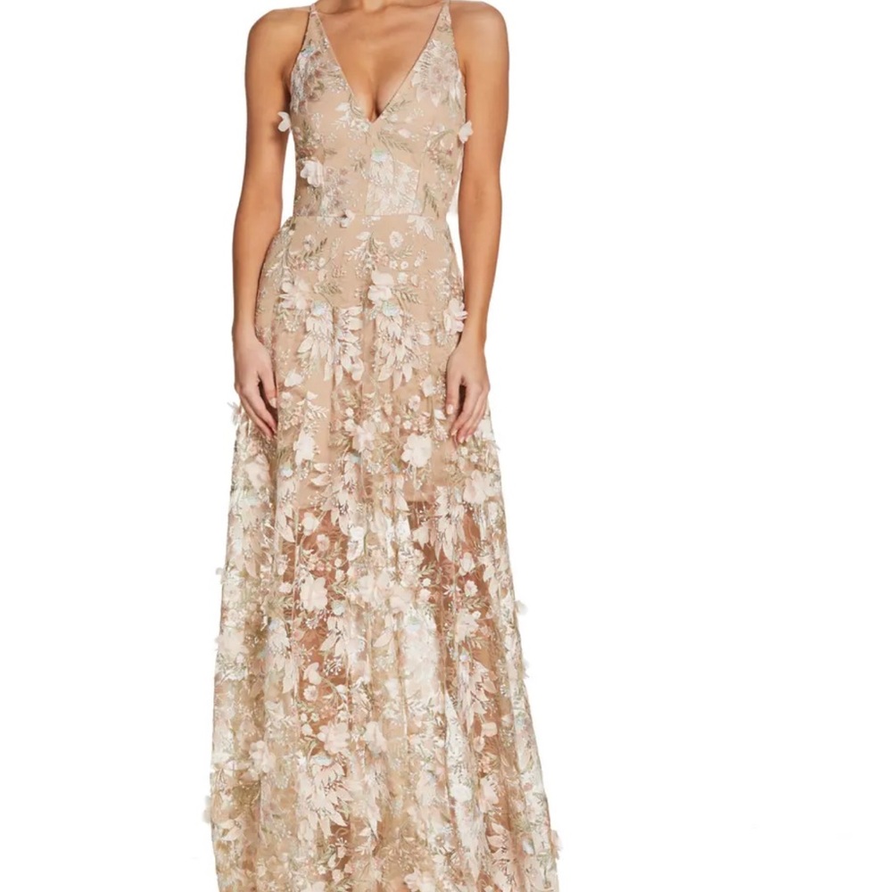 Dress the population appliqué dress - worn once